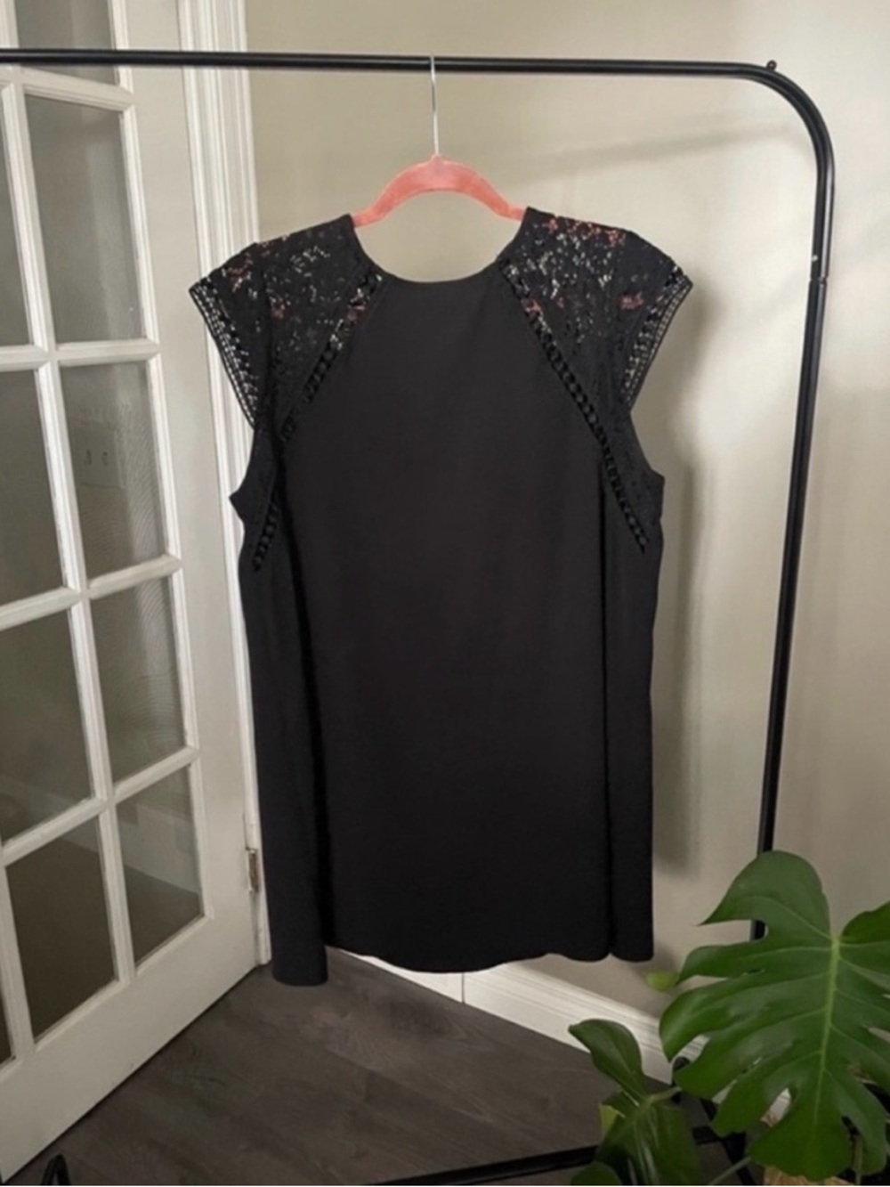 Zara Black Lace Shift Dress
